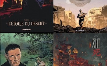 Dargaud : Le Janitor T5, Etoile du désert T4, Mémoires de la guerre civile T2, Shi T2