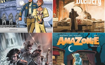 Dargaud : Autour de Valérian T2, Le Projet Bleiberg T3, Arthus Trivium T4, Amazonie T4