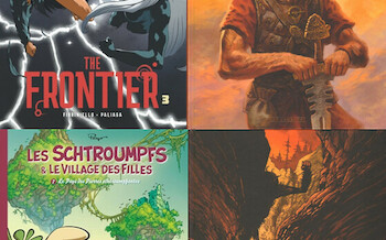 Le Lombard : The Frontier T3, Thorgal Saga T3, Nephilims T2, Les Schtroumpfs et le village des filles T7